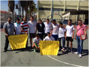 بالصور: مباريات كرة قدم ودية لطلاب المدارس الاعدادية في مدينة اللد 